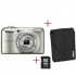 Nikon Coolpix L 29 silber + 4 GB SD Karte + Kameratasche