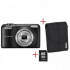 Nikon Coolpix L 29 schwarz + 4 GB SD Karte + Kameratasche
