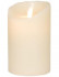 Sompex Flame LED   Echtwachskerze  elfenbein  8 x 12 5 cm