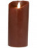 Sompex Flame LED   Echtwachs Kerze  bordeauxrot  8 x 18cm