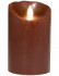 Sompex Flame LED   Echtwachskerze  bordeauxrot  8 x 12 5cm