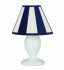 Villeroy & Boch Tischleuchte Bern Lampe weiß/blau 25 5cm (96162)