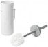 Authentics Lunar Toilettenbürste mit Wandahlterung  weiß/grau