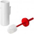 Authentics Lunar WC Bürste mit Wandhalterung  weiß/rot