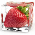 EUROGRAPHICS Deco Glass  Iced Strawberry  20 x 20 cm