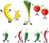 EUROGRAPHICS Window Stickers  Crazy Vegetables  25 x 70 cm