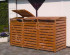 Promex Vario III Mülltonnenbox für 3 Tonnen  braun