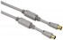 Hama Antennen Kabel Koax Stecker   Koax Kupplung  3 m  90 dB  Silber