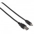 Hama USB 2.0 Anschlusskabel A Stecker   Mini B St. (B5 Pin)  1 8 m  Schwarz