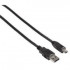 Hama USB 2.0 Anschlusskabel A Stecker   Mini B St. (B5 Pin)  1 8 m  Schwarz